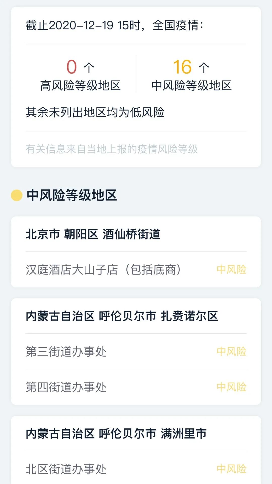 【在哪查疫情分布地区,在哪里查地区疫情风险等级】-第3张图片